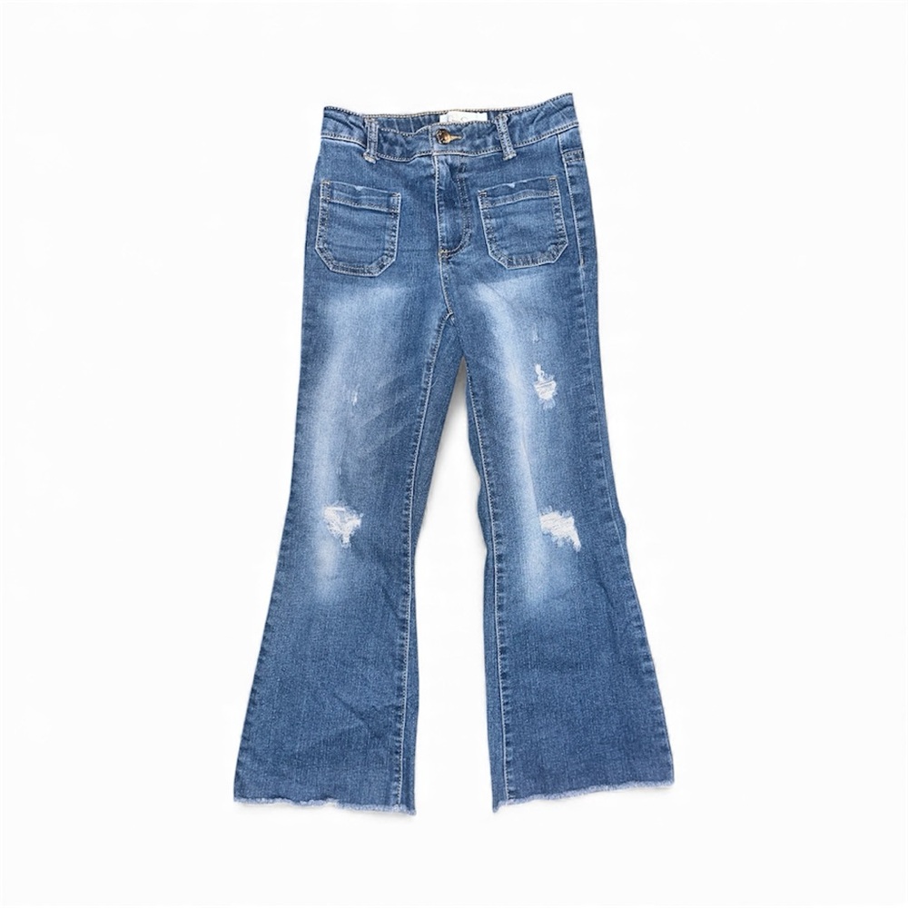 Jessica Simpson Girls Distressed Sydney Flared Jeans